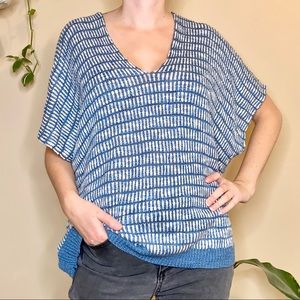 Hem & Thread Knit Poncho Tunic